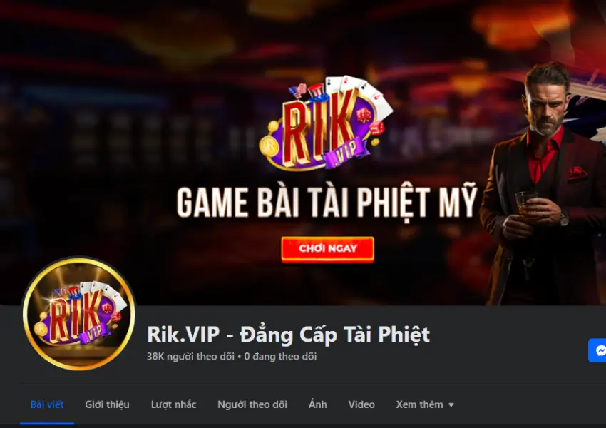Trang Facebook của RikVip