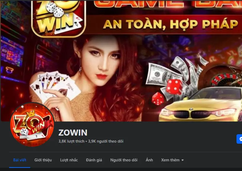 Trang Facebook của ZoWin