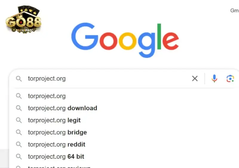 Trên trình duyệt của bạn hãy nhấn tìm kiếm torproject.org